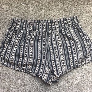 Tribal pattern fashion shorts